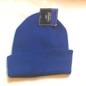 Hat Chapeau Royal Blue Lined Cap. OS